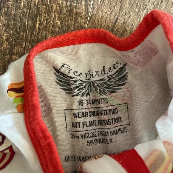 Free birdees bamboo burger, fries, and shake onsie pajamas - Picture 6 of 6